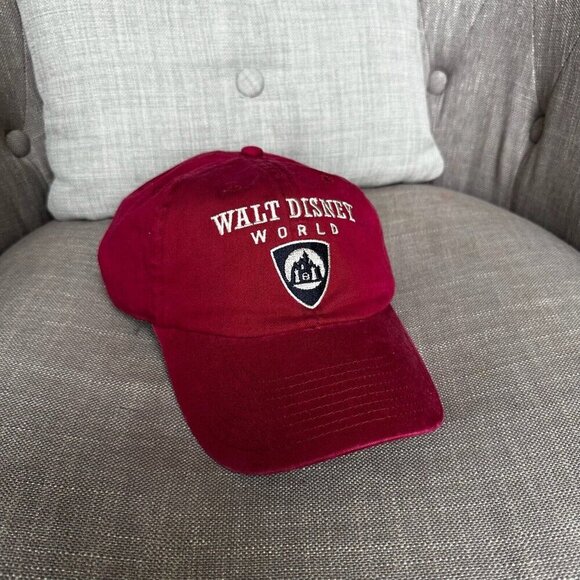 Walt Disney World Adult Red Baseball Cap Adjustable Hat - Picture 1 of 7
